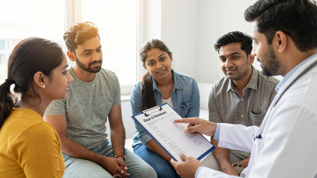 Doctor explaining affordable weight loss plans in India