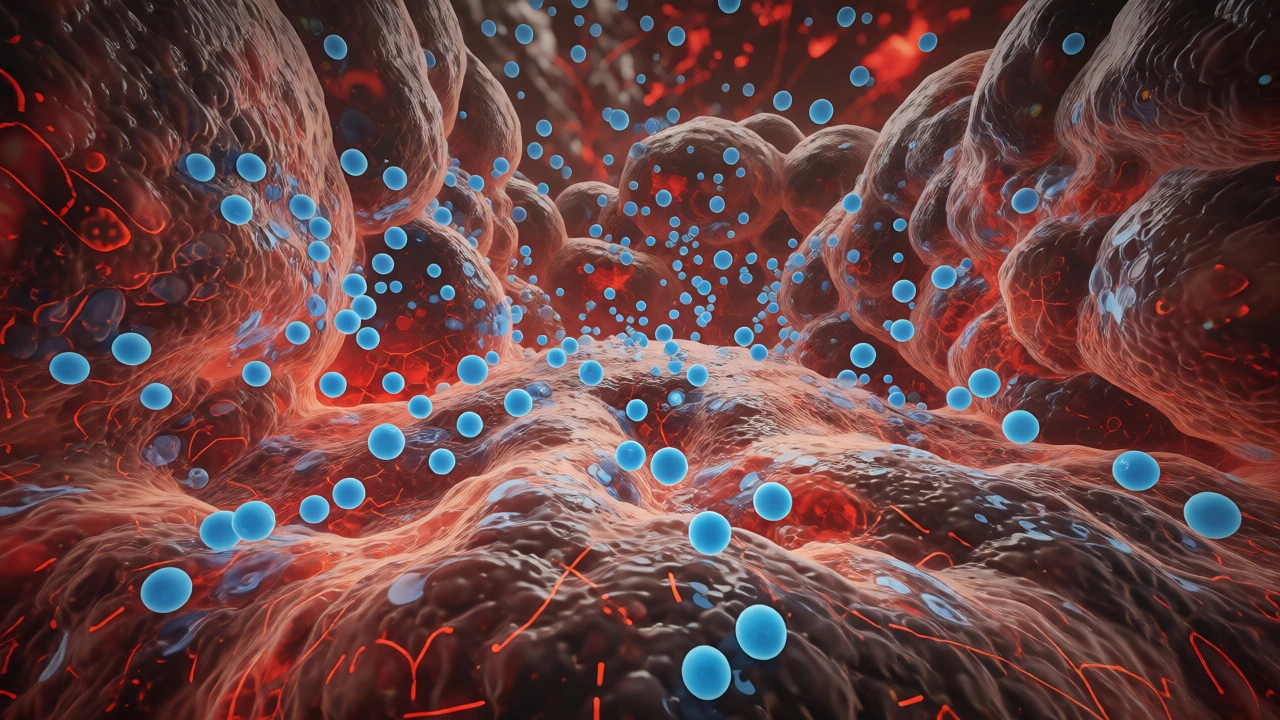 Conceptual art showing insulin molecules failing to bind to resistant cells