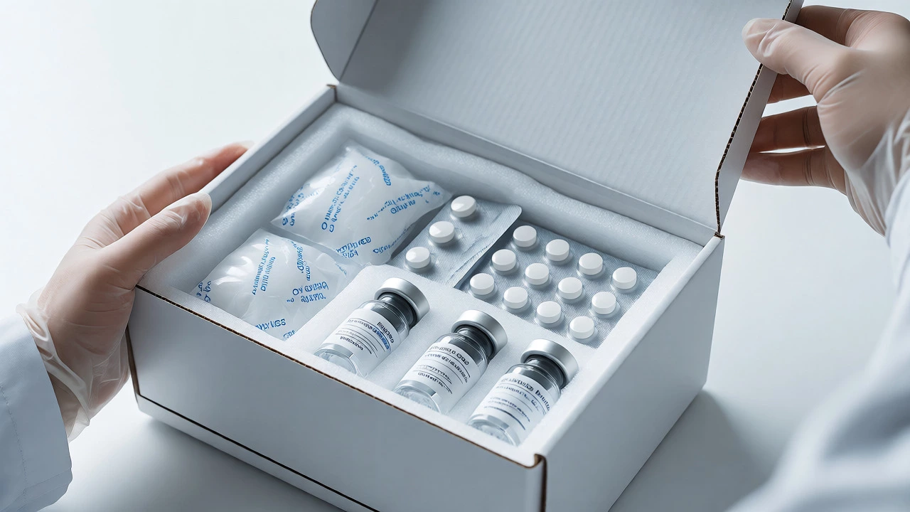 Unboxing temperature-controlled medication delivery with ice packs